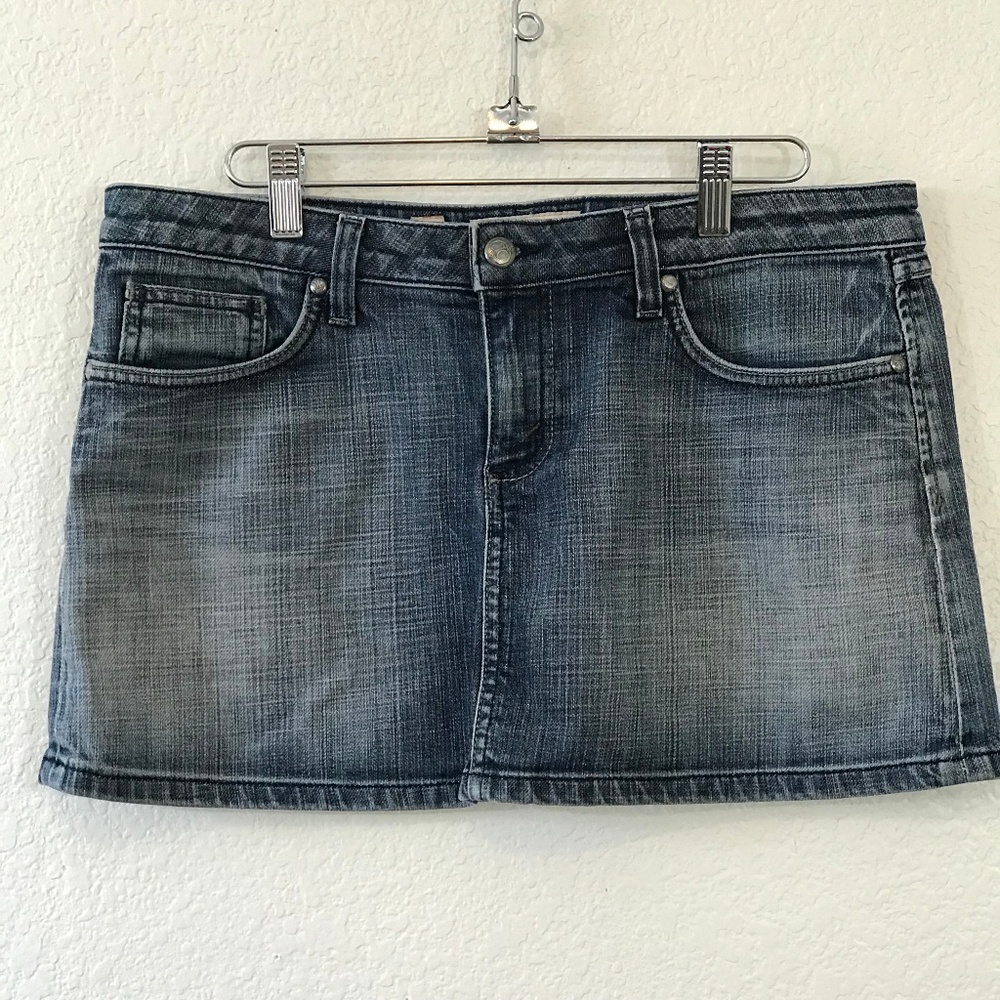 ❤️ Juicy Couture Jeans Sz 30 Mini Denim Skirt 1415